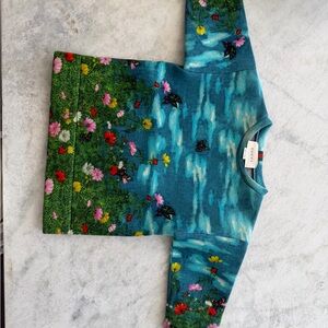 Gucci Kids Blue Floral Sweater